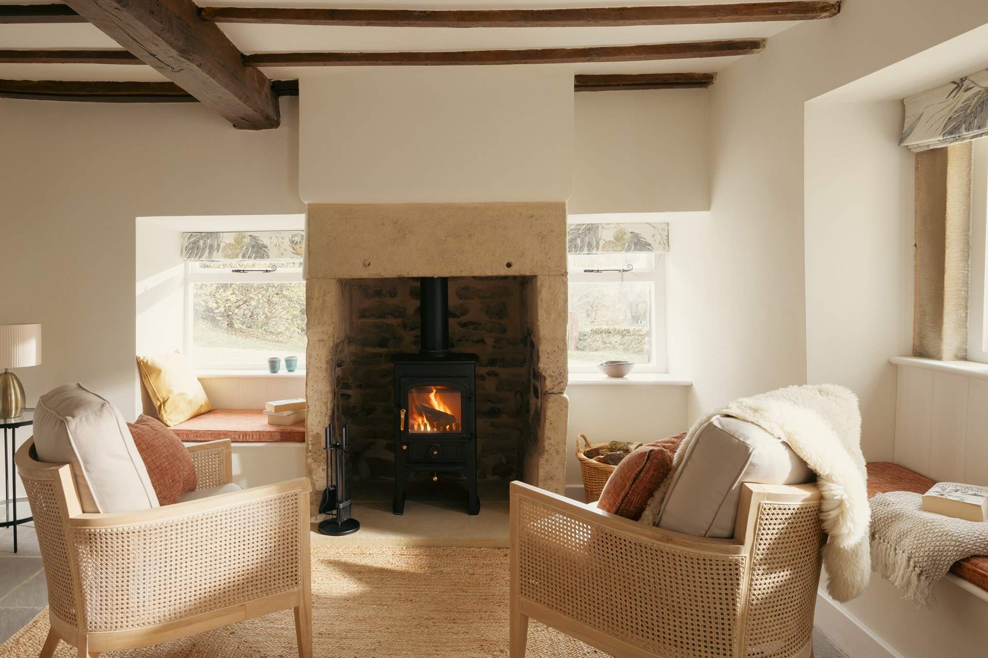 A comfy seat or a comfy window seat, the choice is yours. 