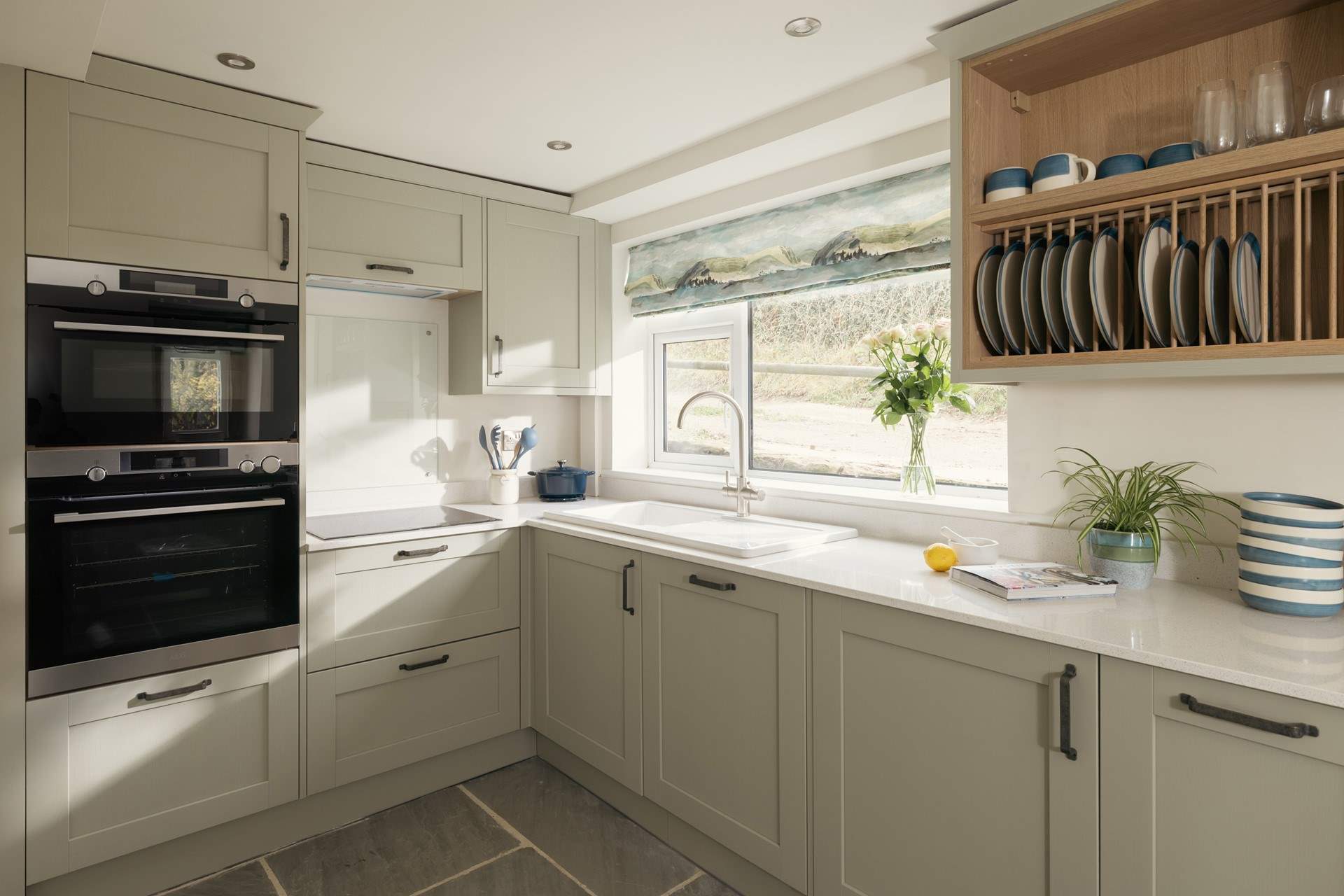 A swish and stylish kitchen. 