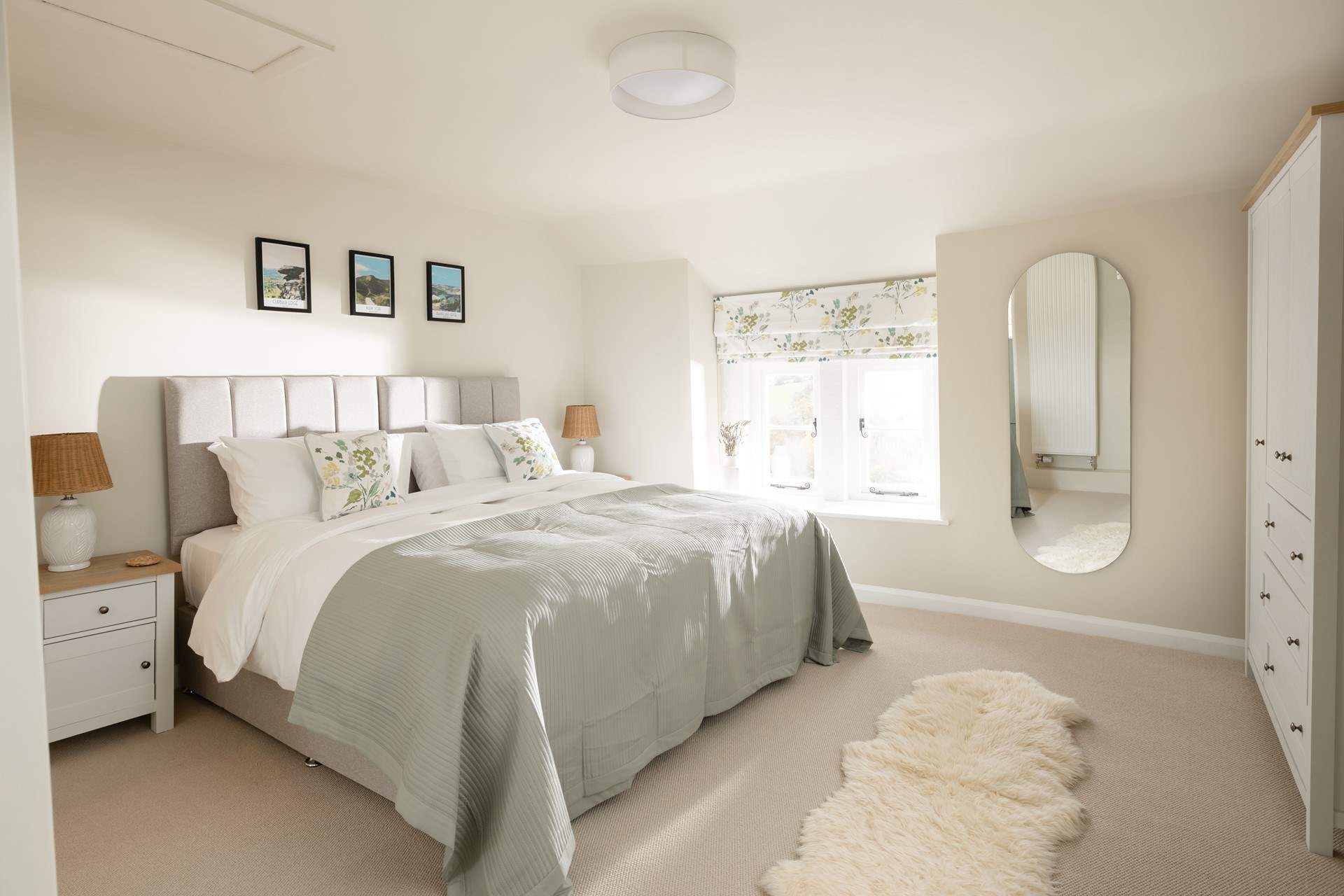 Bedroom 1 has a super-king 'zip and link' bed. 