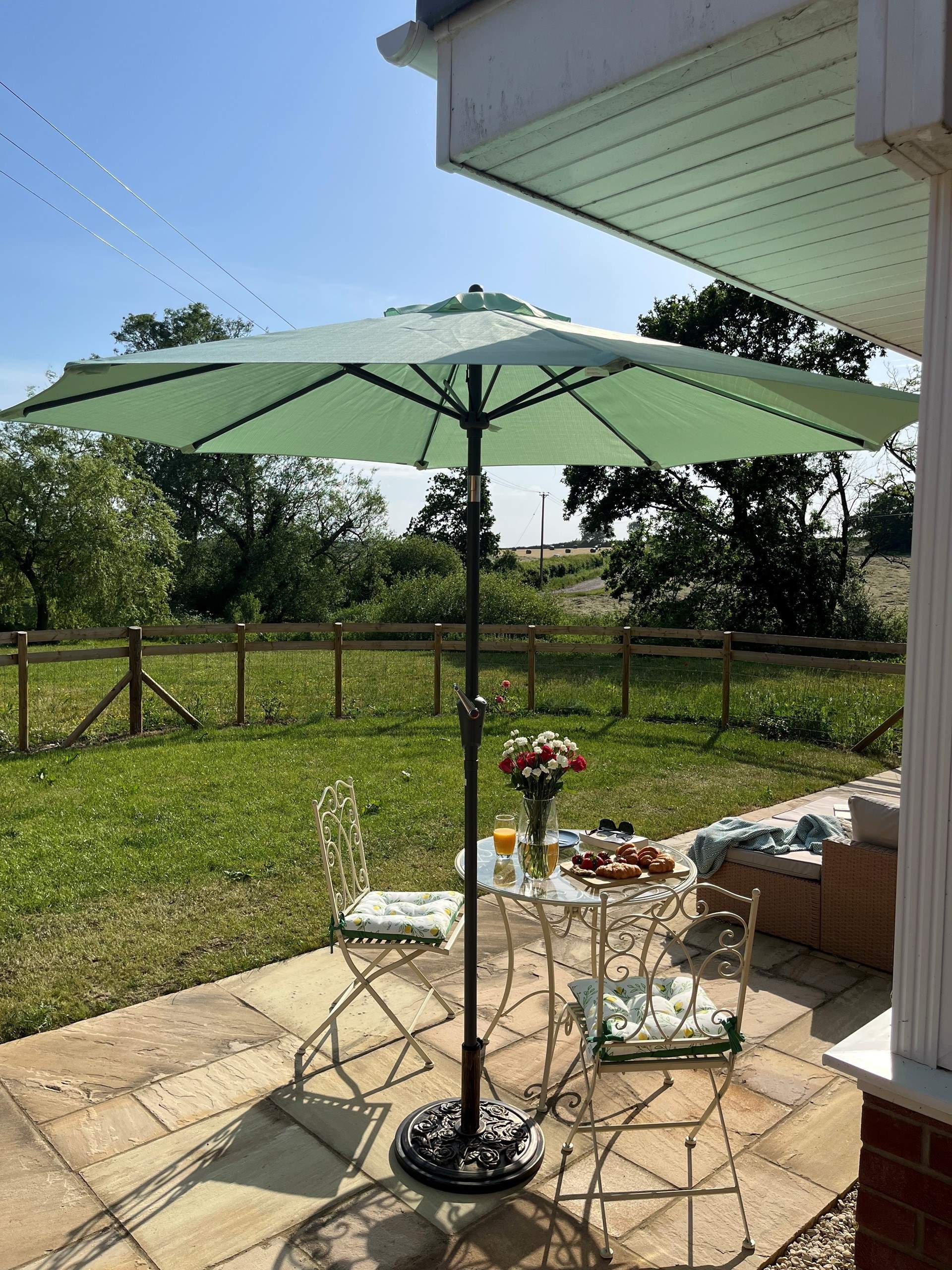 This perfect suntrap is a such a peaceful spot...