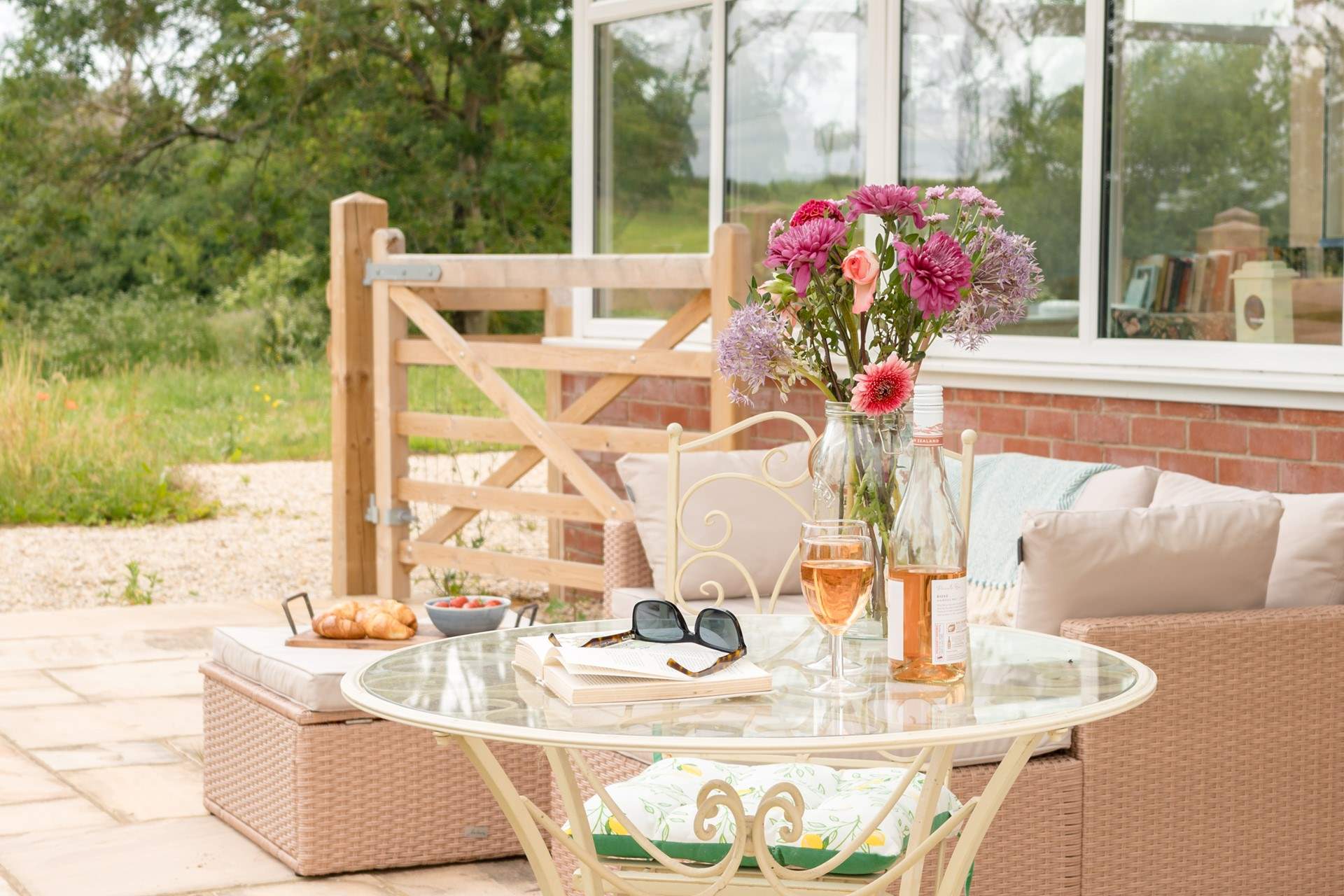 The private rear garden really is a rural oasis.