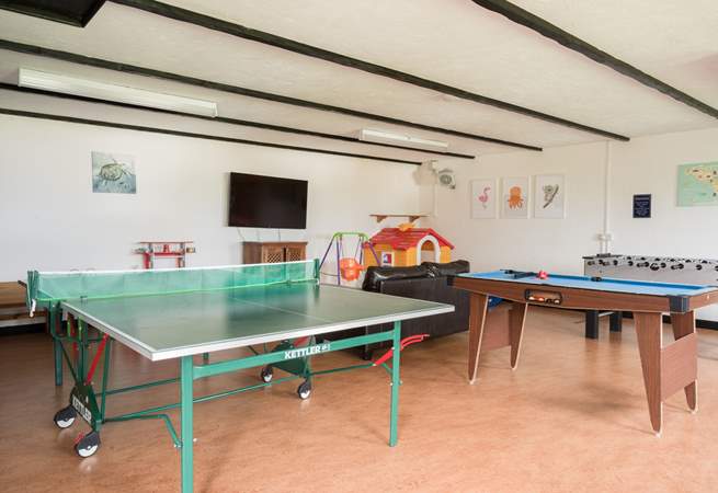 The games-room is sure to keep everyone entertained.