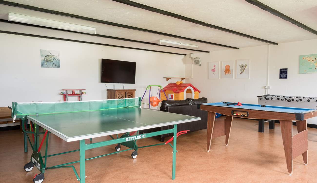 The games-room is sure to keep everyone entertained.