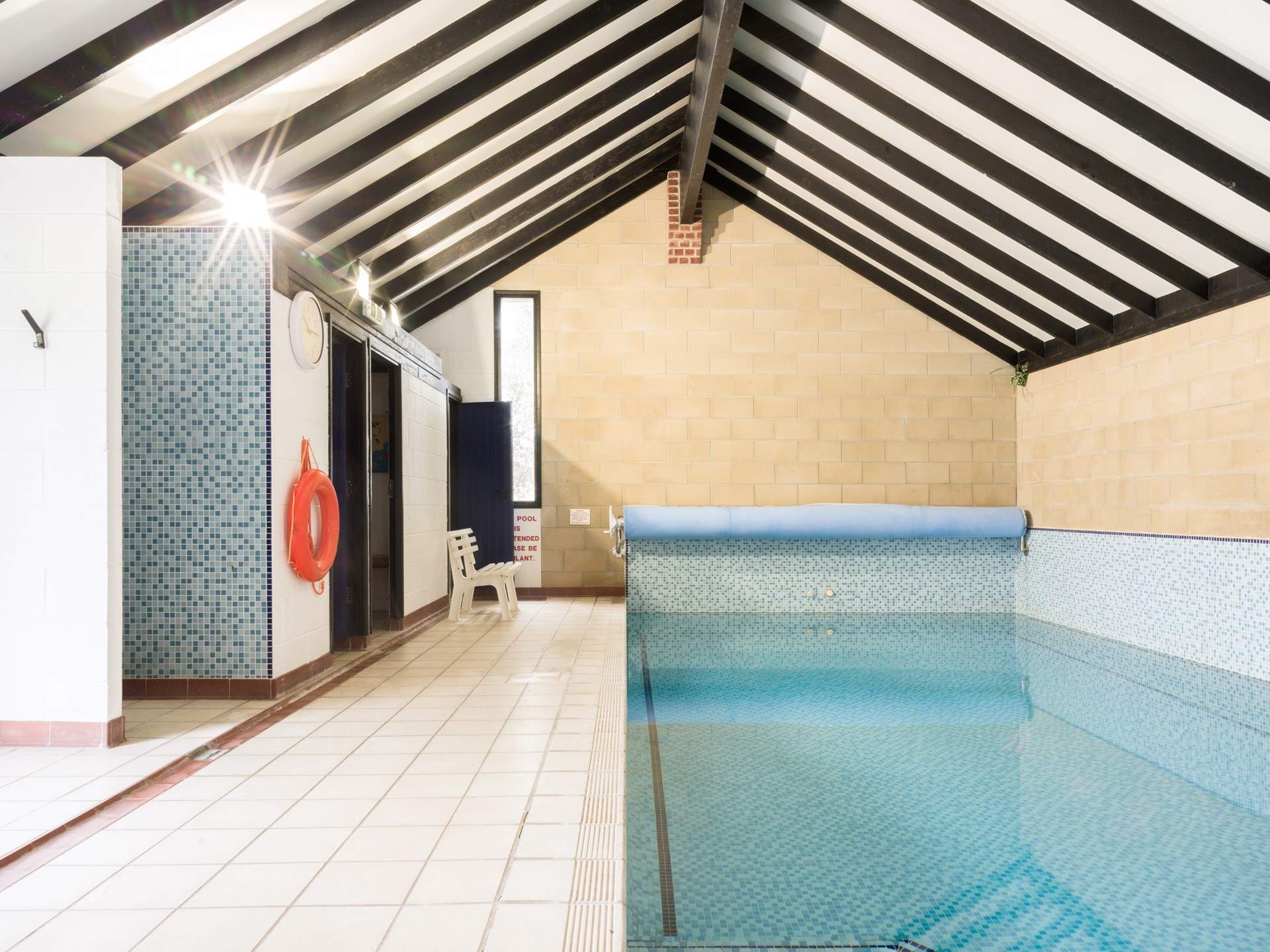 The perfect spot for a family swim - the pool is available to book for exclusive hour-long sessions.