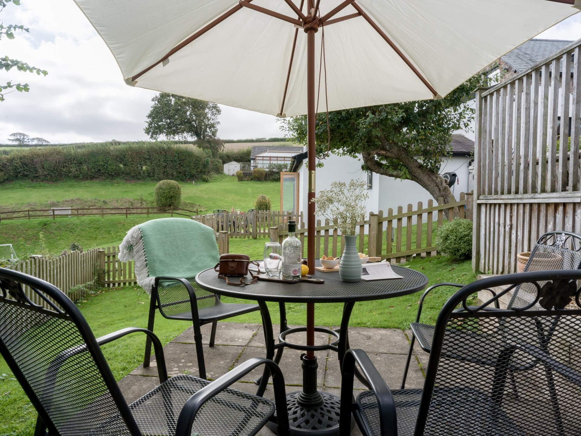 Your fully enclosed garden can be found just across the courtyard.