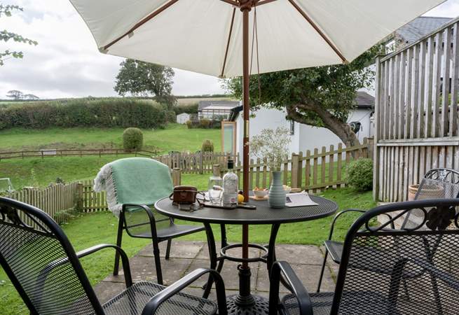 Your fully enclosed garden can be found just across the courtyard.