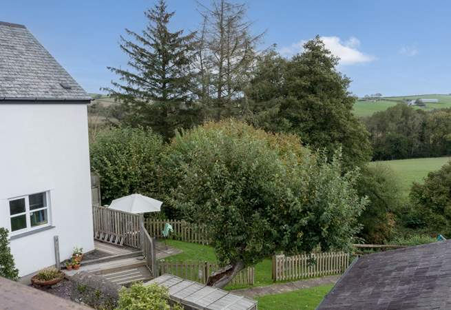 Looking down towards your own enclosed garden.