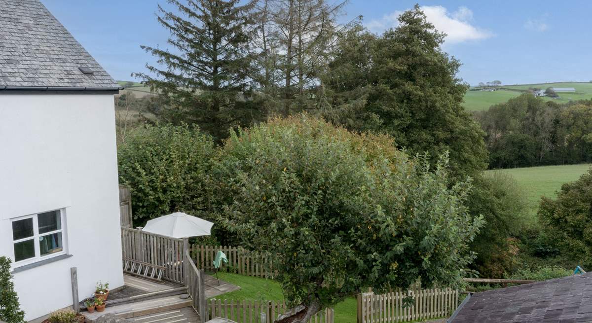 Looking down towards your own enclosed garden.