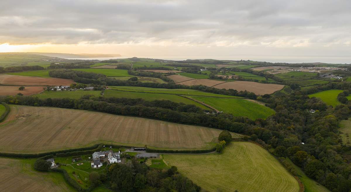 Robin Hill Farm is set in a quiet countryside location but close to the north Devon coast.