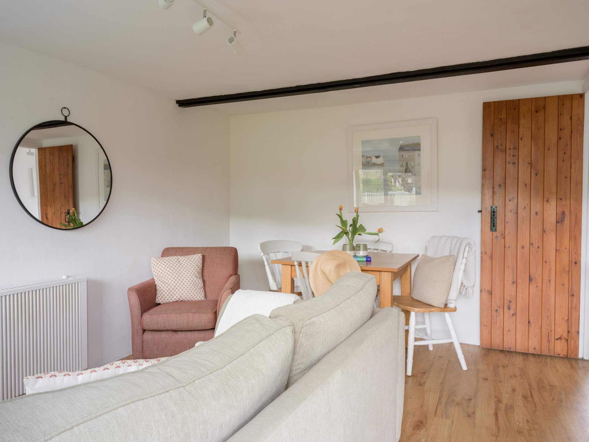 The light and airy open plan area.