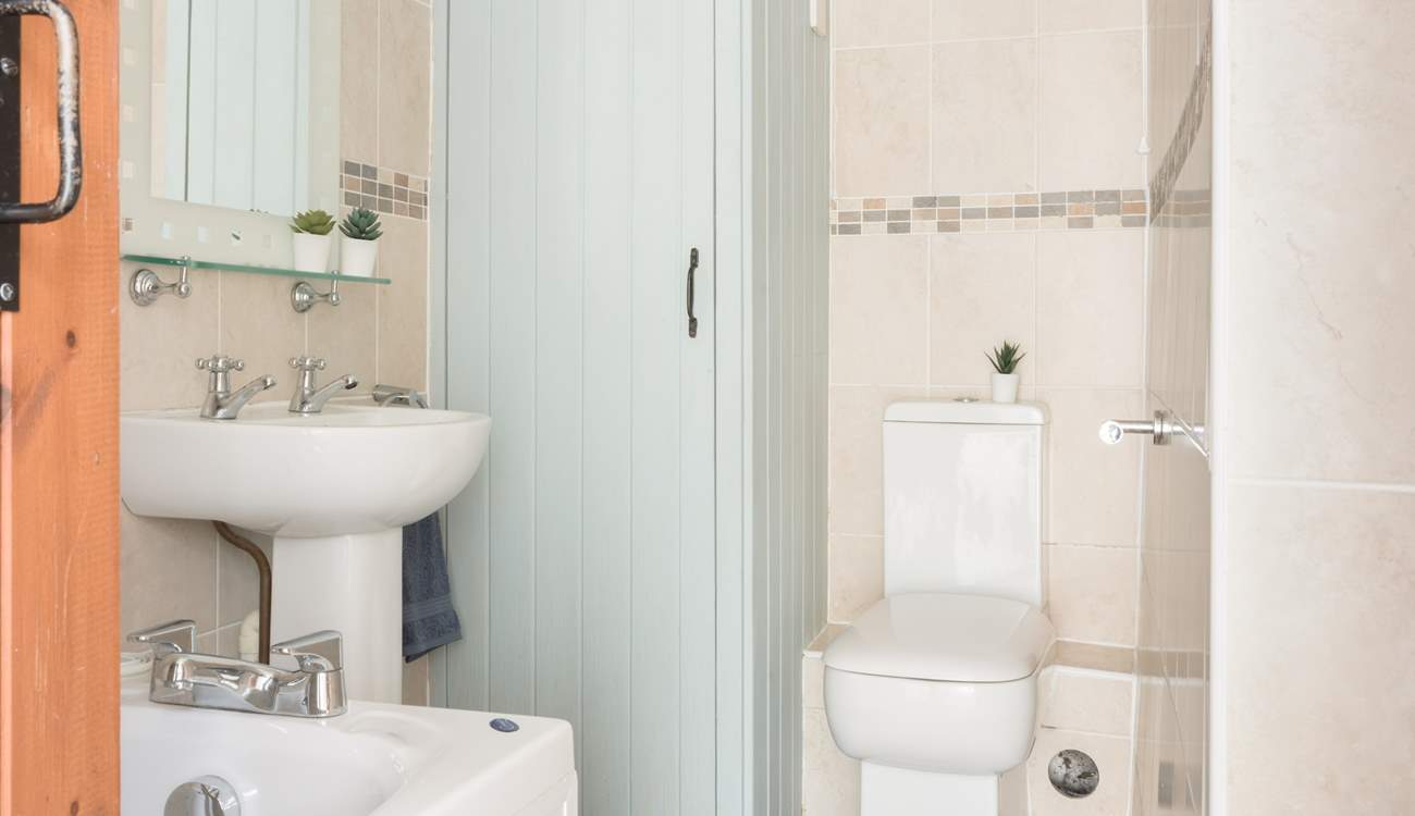 The family bathroom also has a fitted shower for that quick refresh in the morning before heading out for the day.