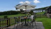 Enjoy dining al fresco in your enclosed garden.