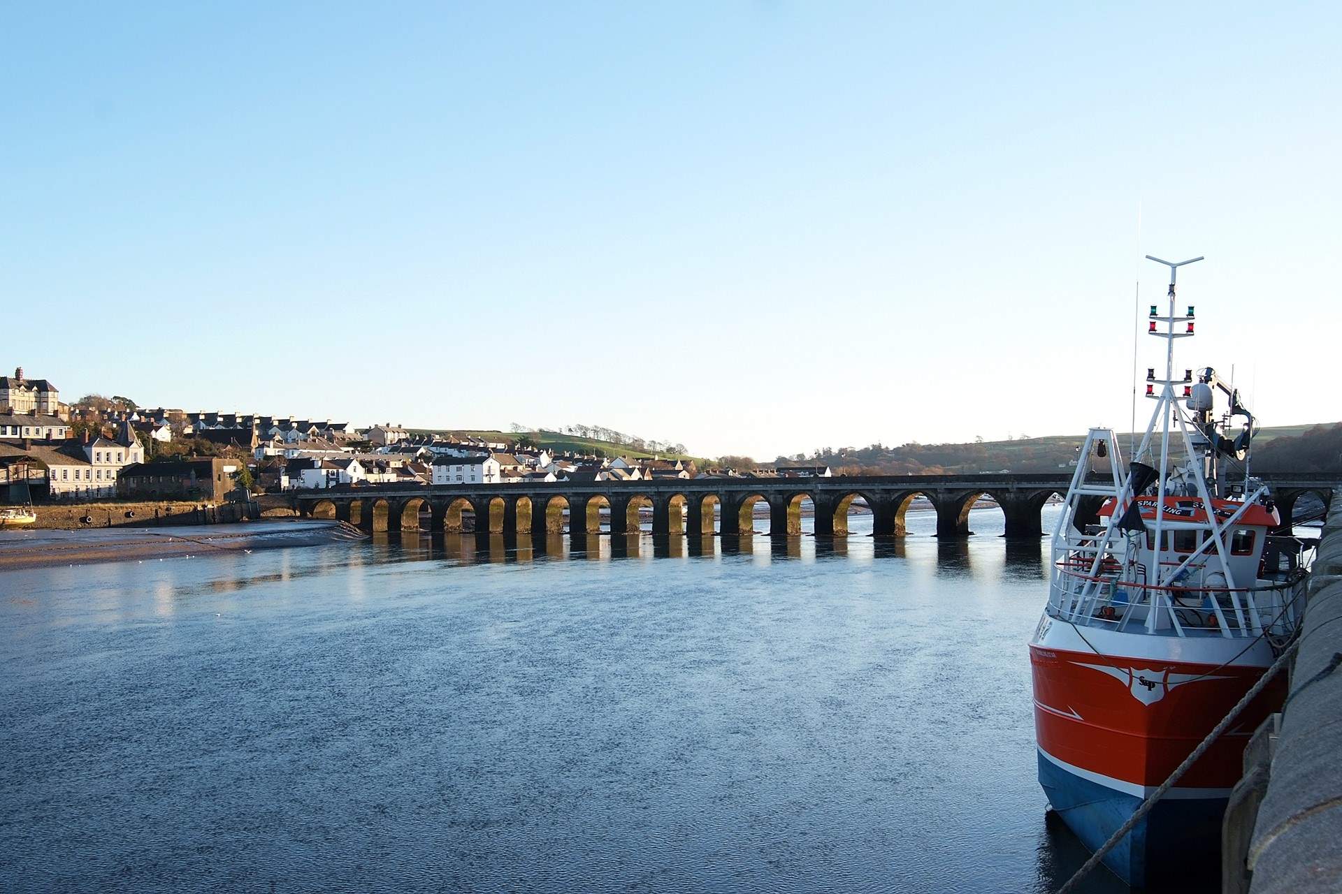 The town of Bideford has lots of independent shops and restaurants.