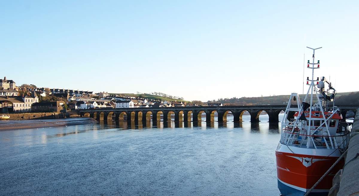 The town of Bideford has lots of independent shops and restaurants.