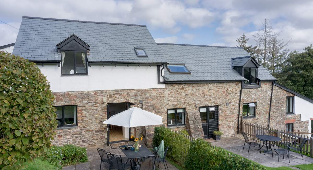 From the back garden walk across to the shared swimming pool for a spot of family fun.