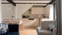 The open plan living area makes for sociable holidays with friends and family.