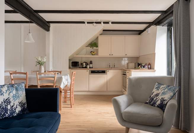 The open plan living area makes for sociable holidays with friends and family.
