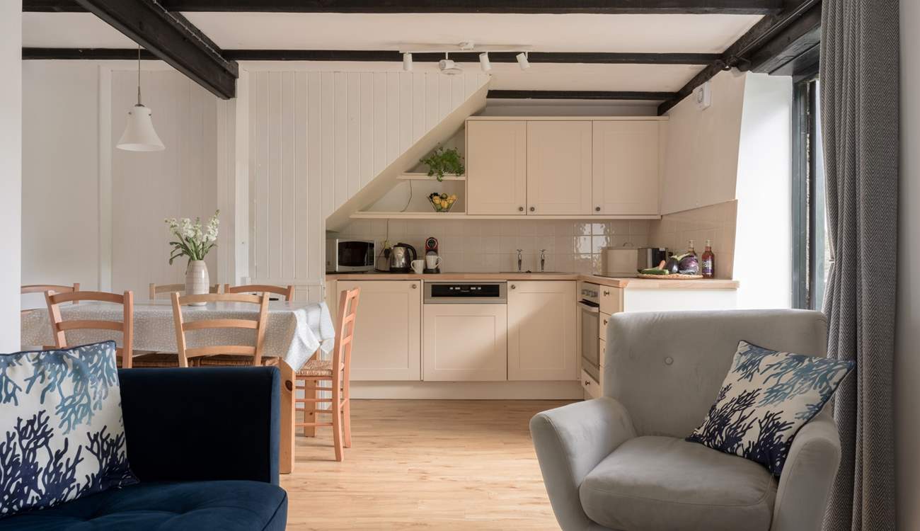 The open plan living area makes for sociable holidays with friends and family.