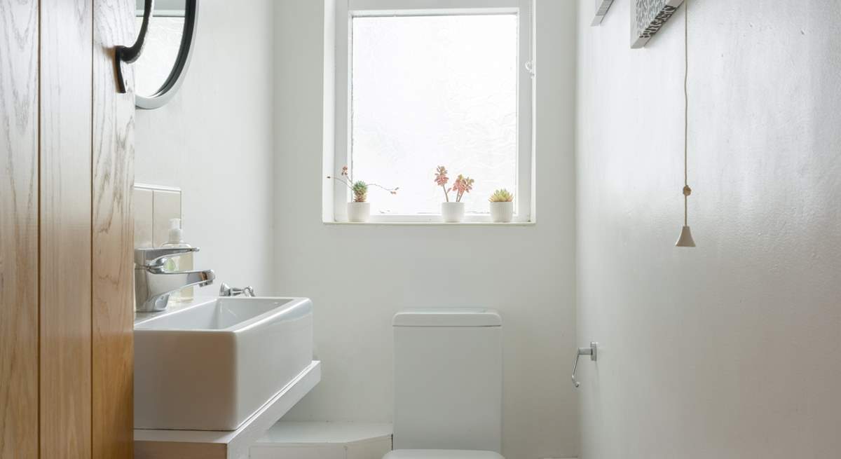 There's a handy cloakroom on the first floor.