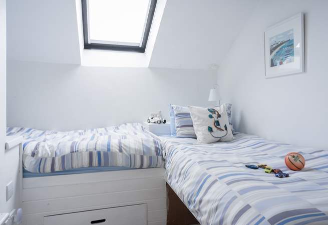 The children will love the twin beds in bedroom 3.