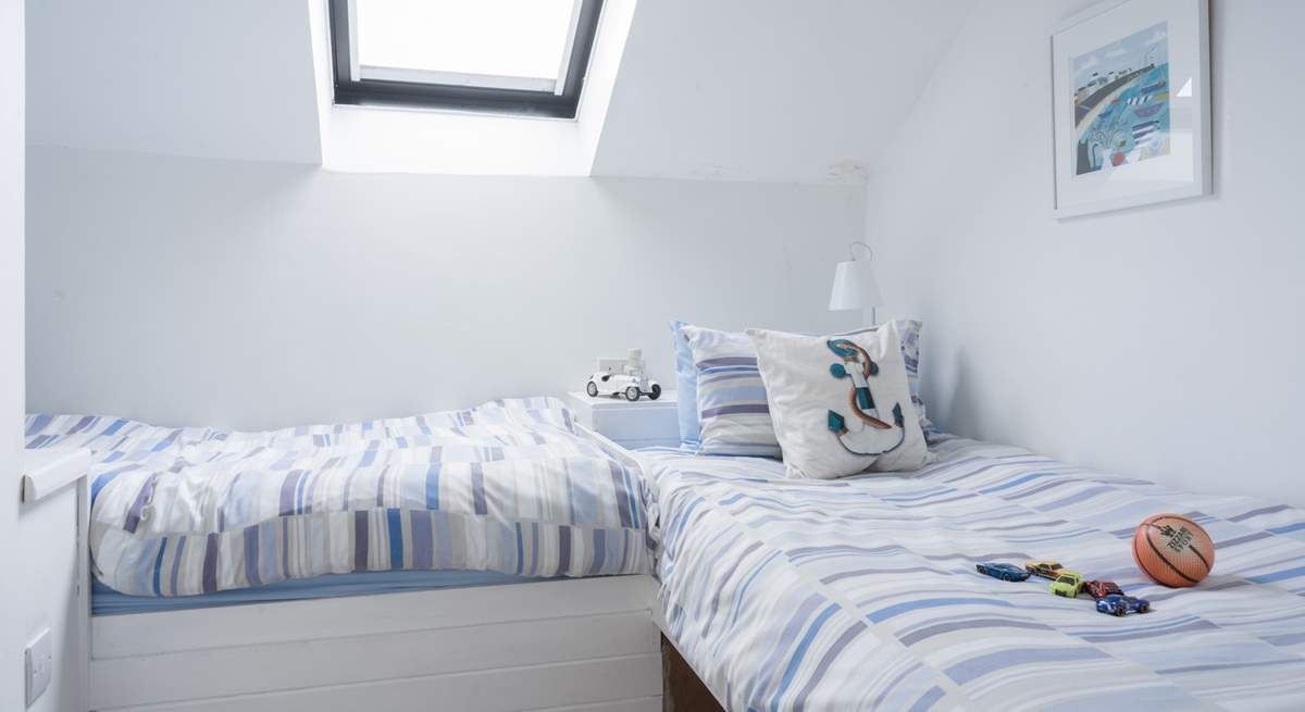 The children will love the twin beds in bedroom 3.