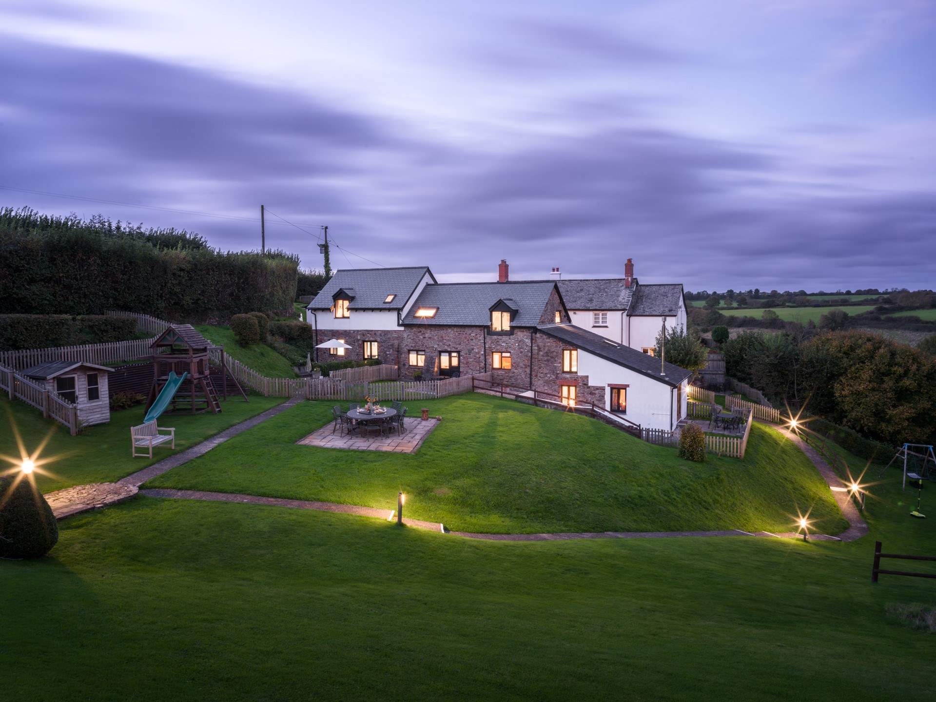 There's plenty of space for the kids to let off steam in the communal grounds.