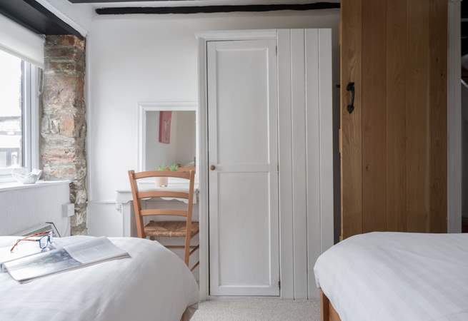 The cute dressing table is the perfect spot to get ready for the day ahead.