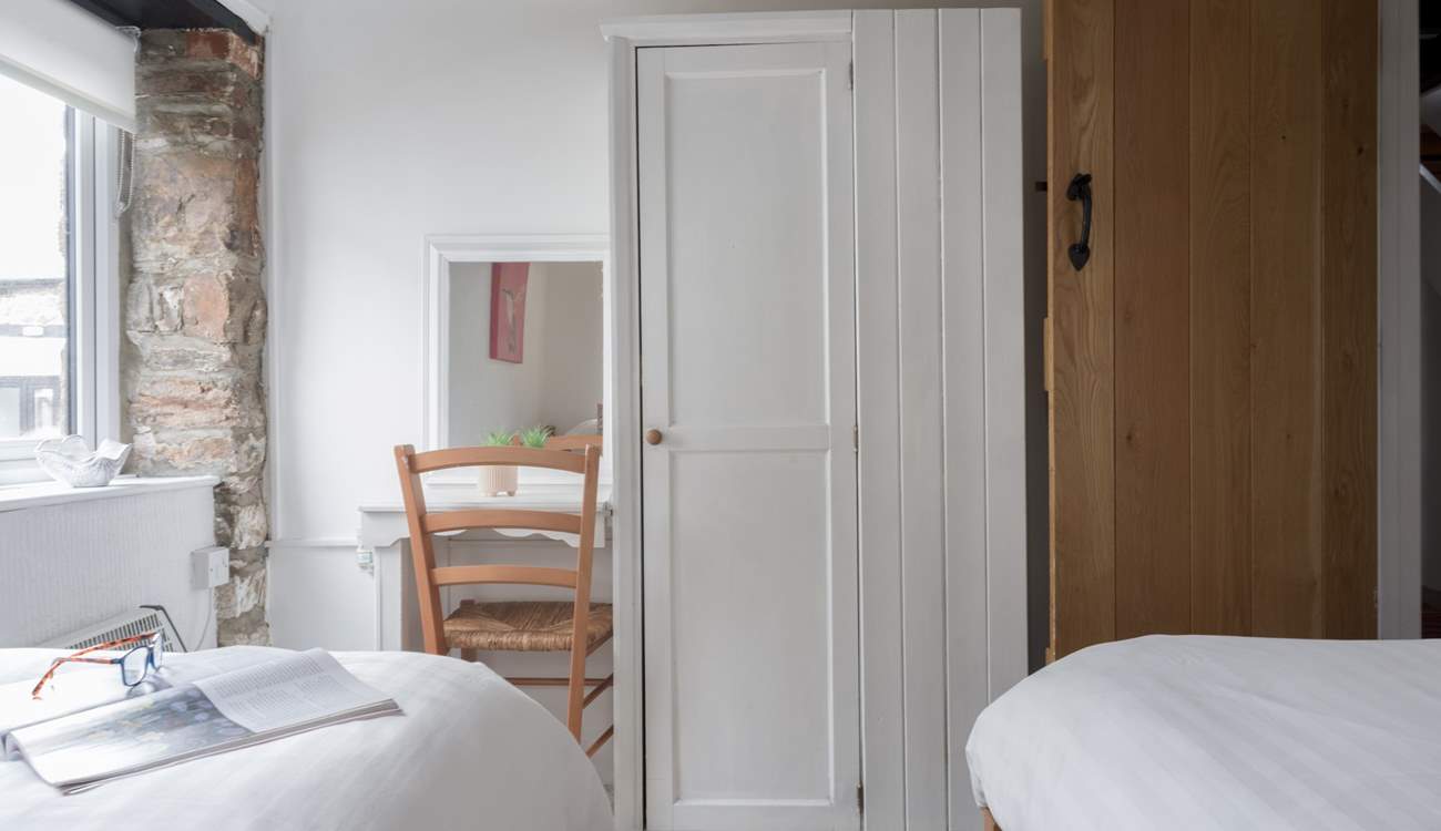 The cute dressing table is the perfect spot to get ready for the day ahead.