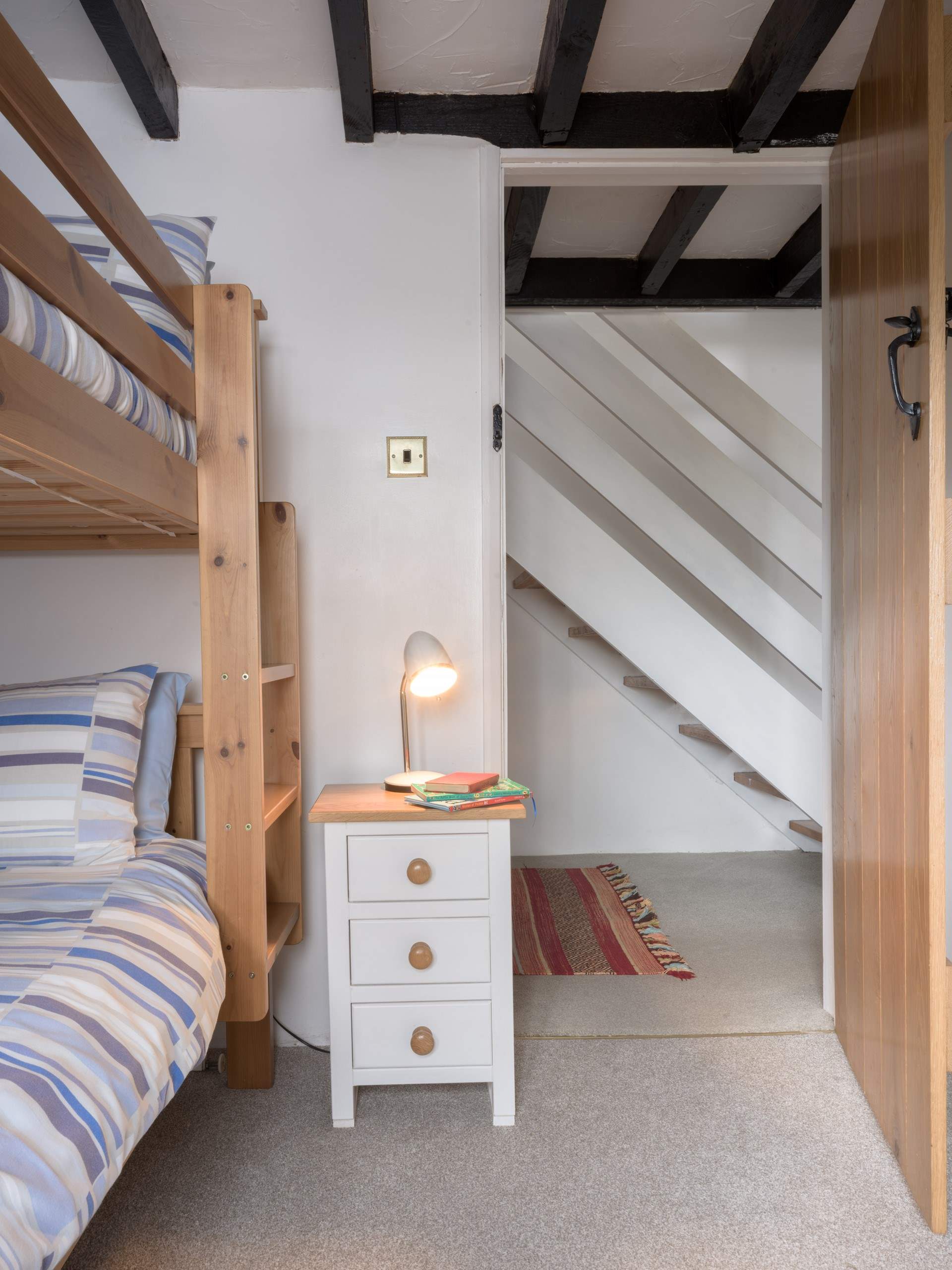 All the bedrooms are on the ground floor.