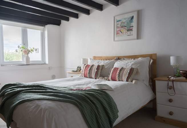 After a busy day exploring you'll be ready to snuggle down in this comfy double bed in bedroom 1.