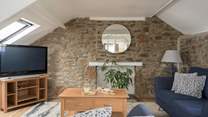 Gull Cottage has an upside down layout providing a sociable open plan living area.