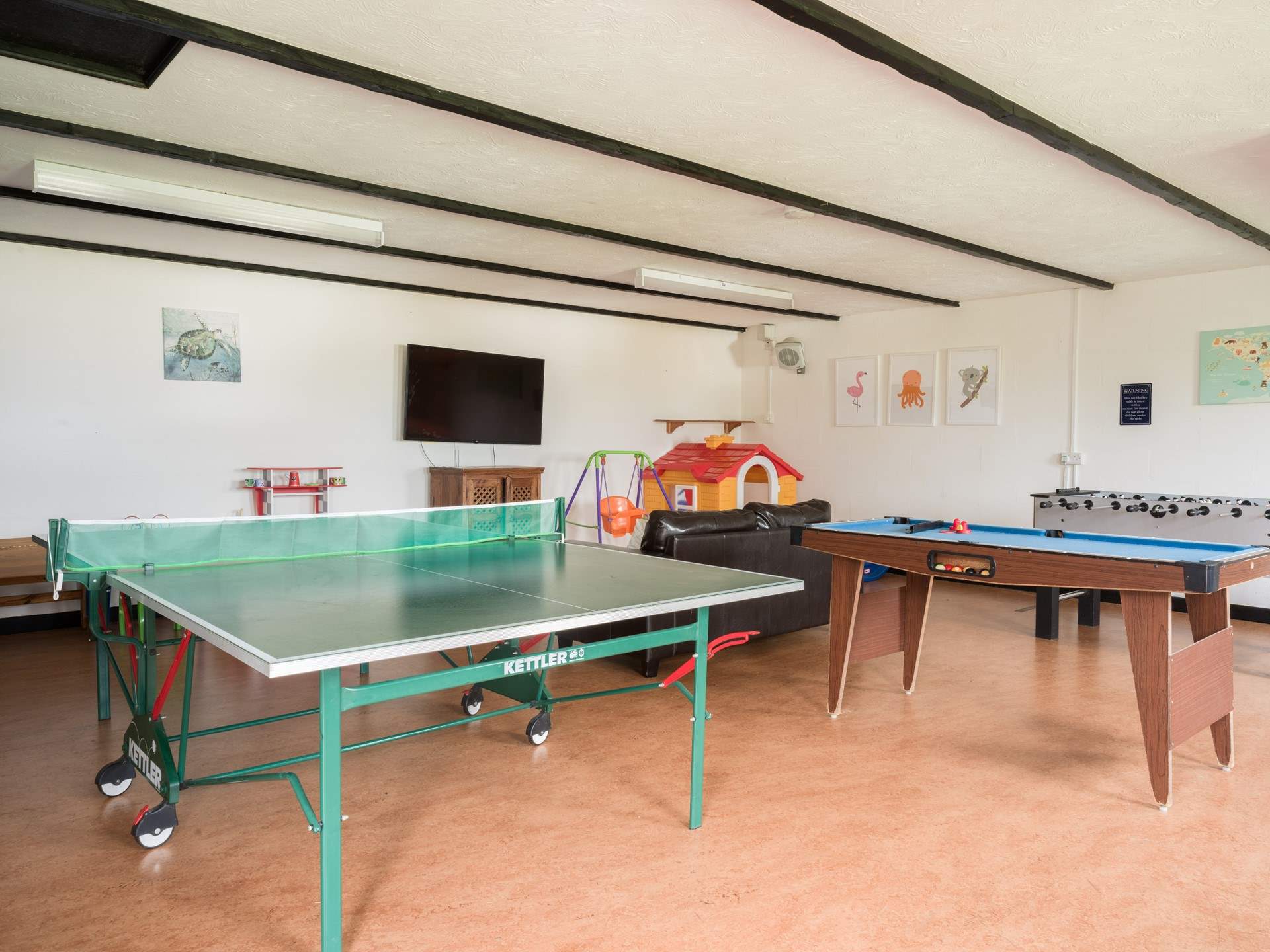 There's plenty to keep everyone entertained in the games-room.