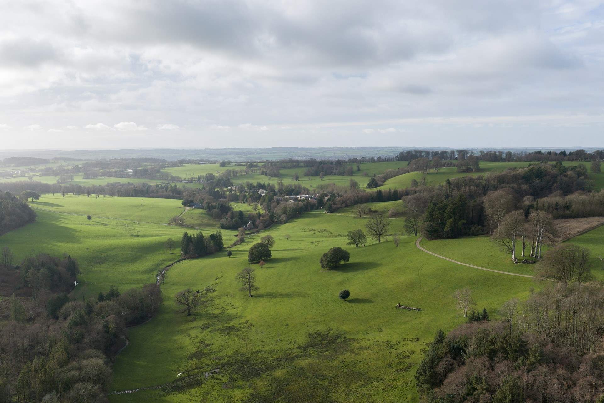 The rolling landscapes surrounding the lodge are breathtaking.