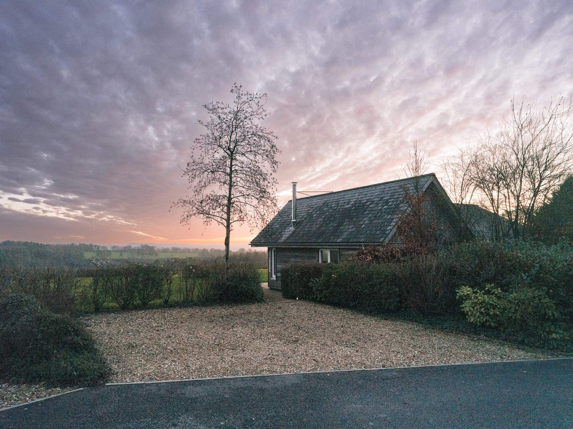 Ample private parking for two cars right outside the lodge.