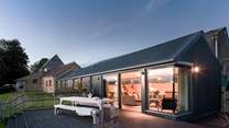 As evening falls the indoor-outdoor living comes into its own.