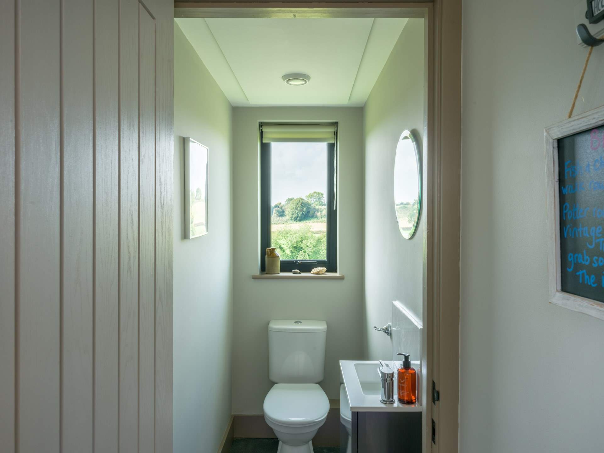 Even the cloakroom gets its own views.