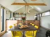 The stunning vaulted open plan living space is perfect for group get togethers or couples' getaways.
