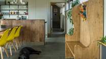 Hand crafted interiors and very dog-friendly.