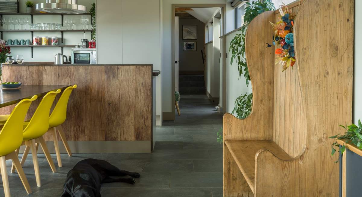 Hand crafted interiors and very dog-friendly.