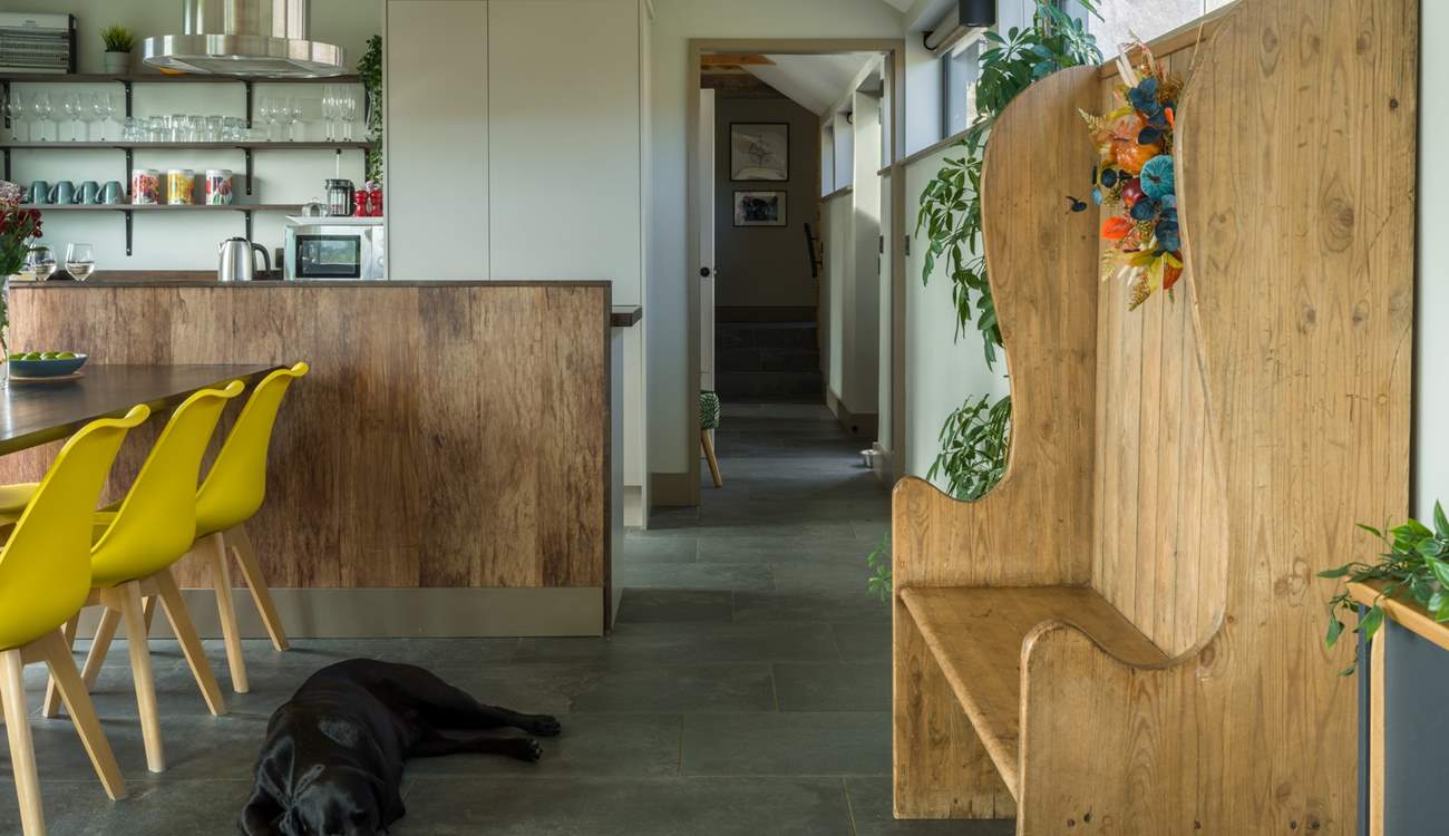 Hand crafted interiors and very dog-friendly.