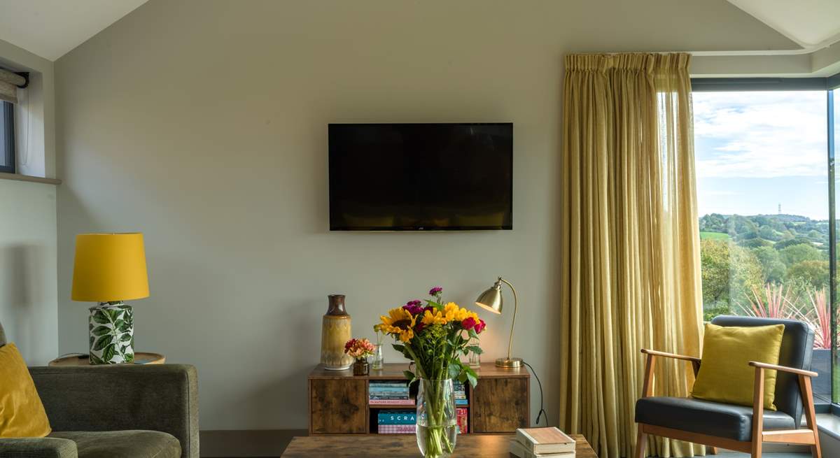 The living area has been carefully styled to create a cosy social space.