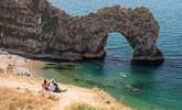 The iconic Durdle Door with Lulworth Cove close by. - Thumbnail Image