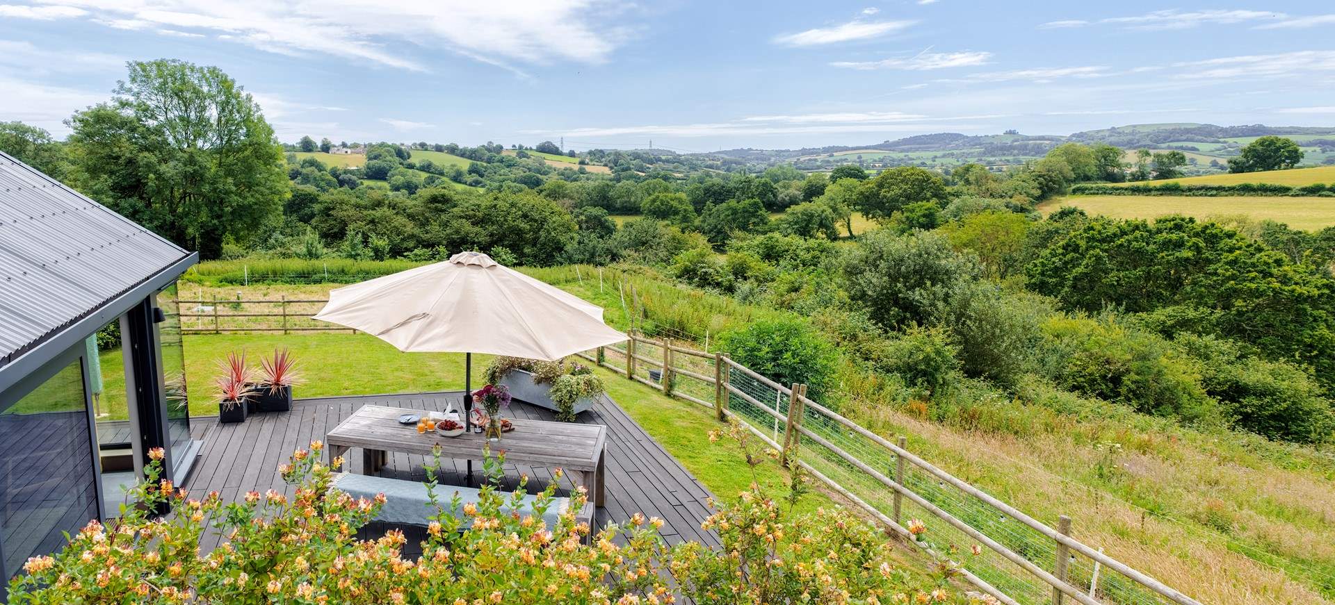 Views for miles from the deck...