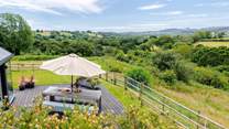 Views for miles from the deck...