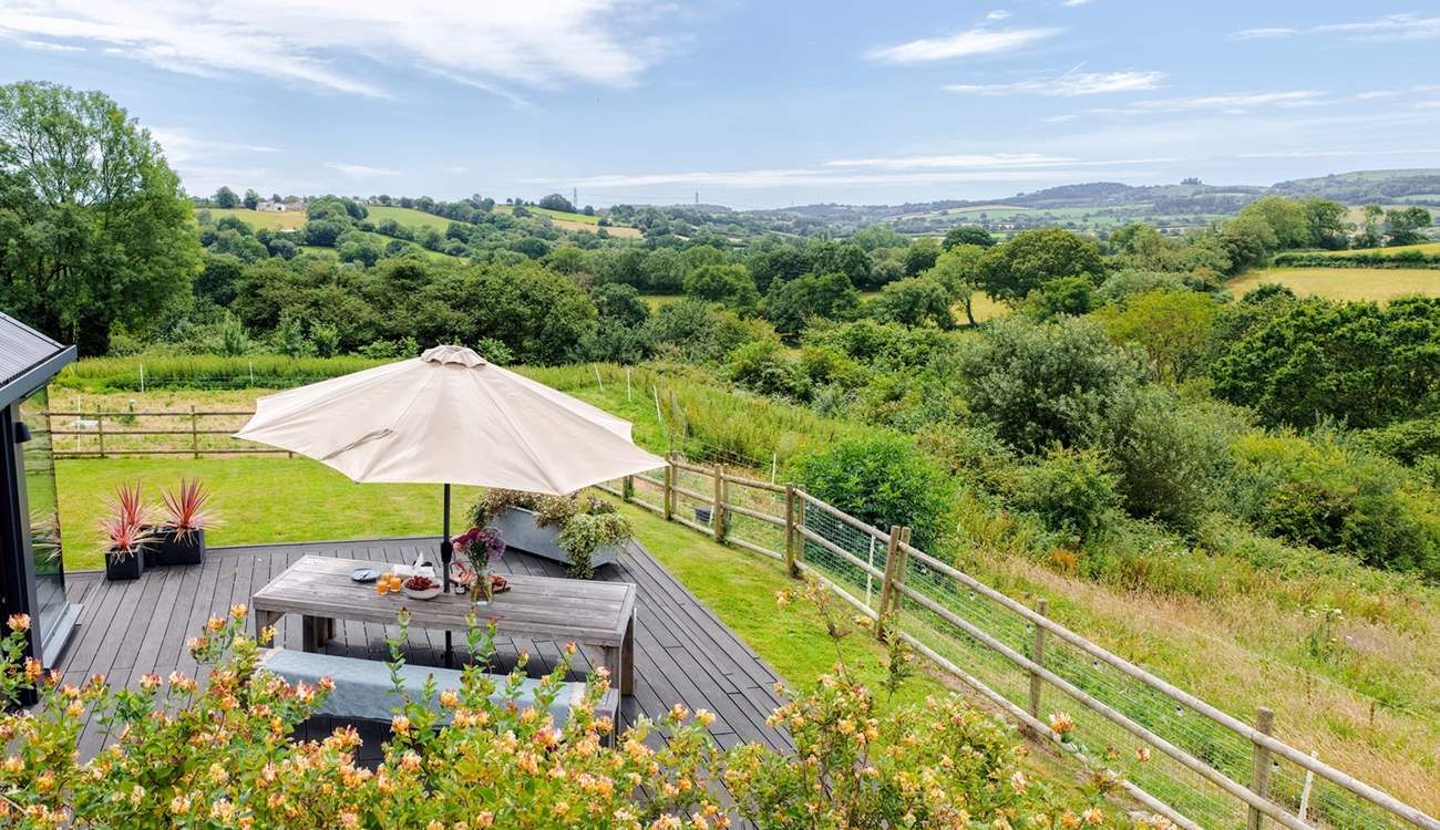 Views for miles from the deck...
