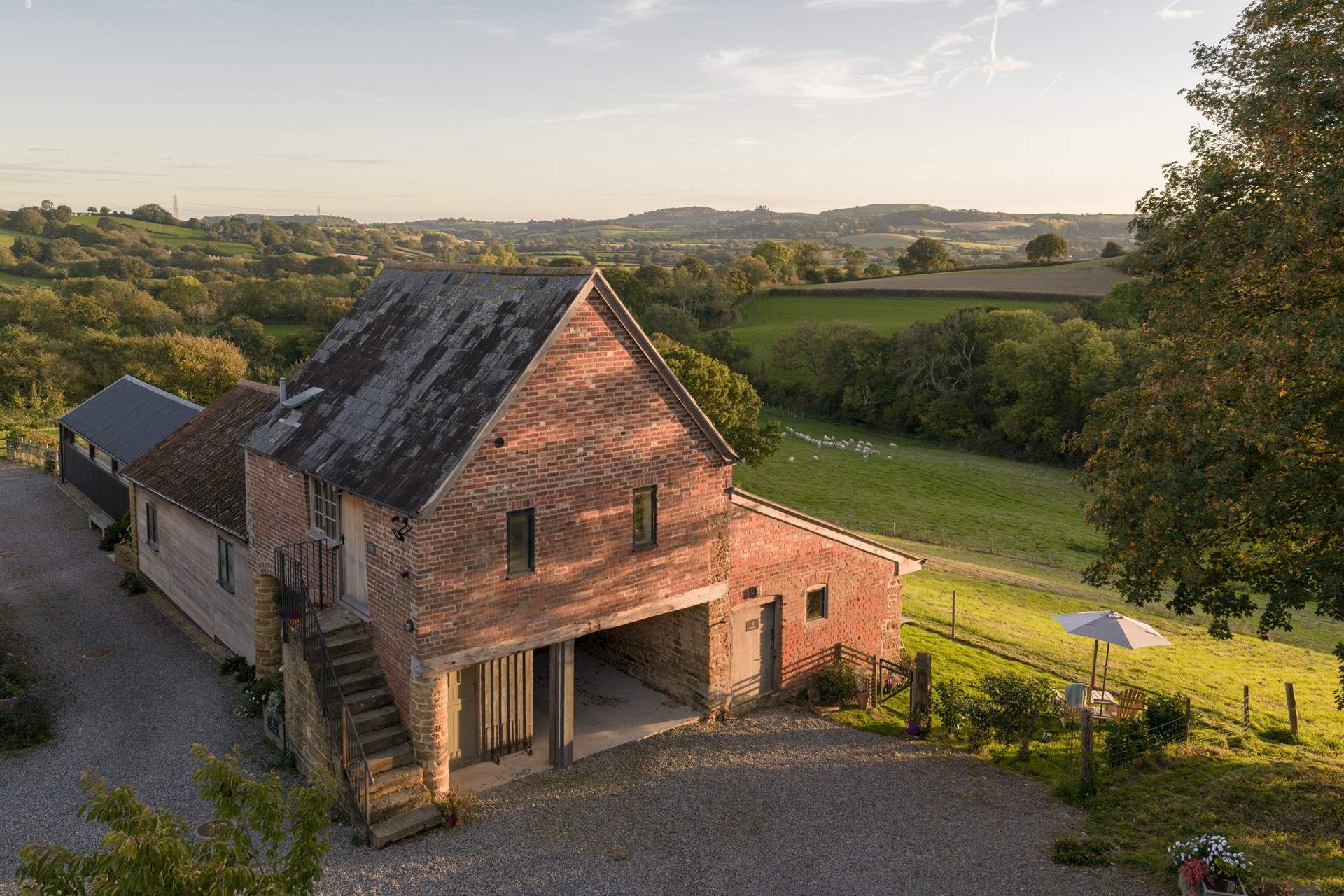 With its own private and enclosed garden and views for miles...
