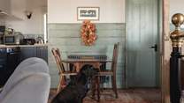 An interior design dream, Loaf At The Granary is a spacious studio for couples and your four-legged friends. Once a granary, it is now a sumptuous rural escape.