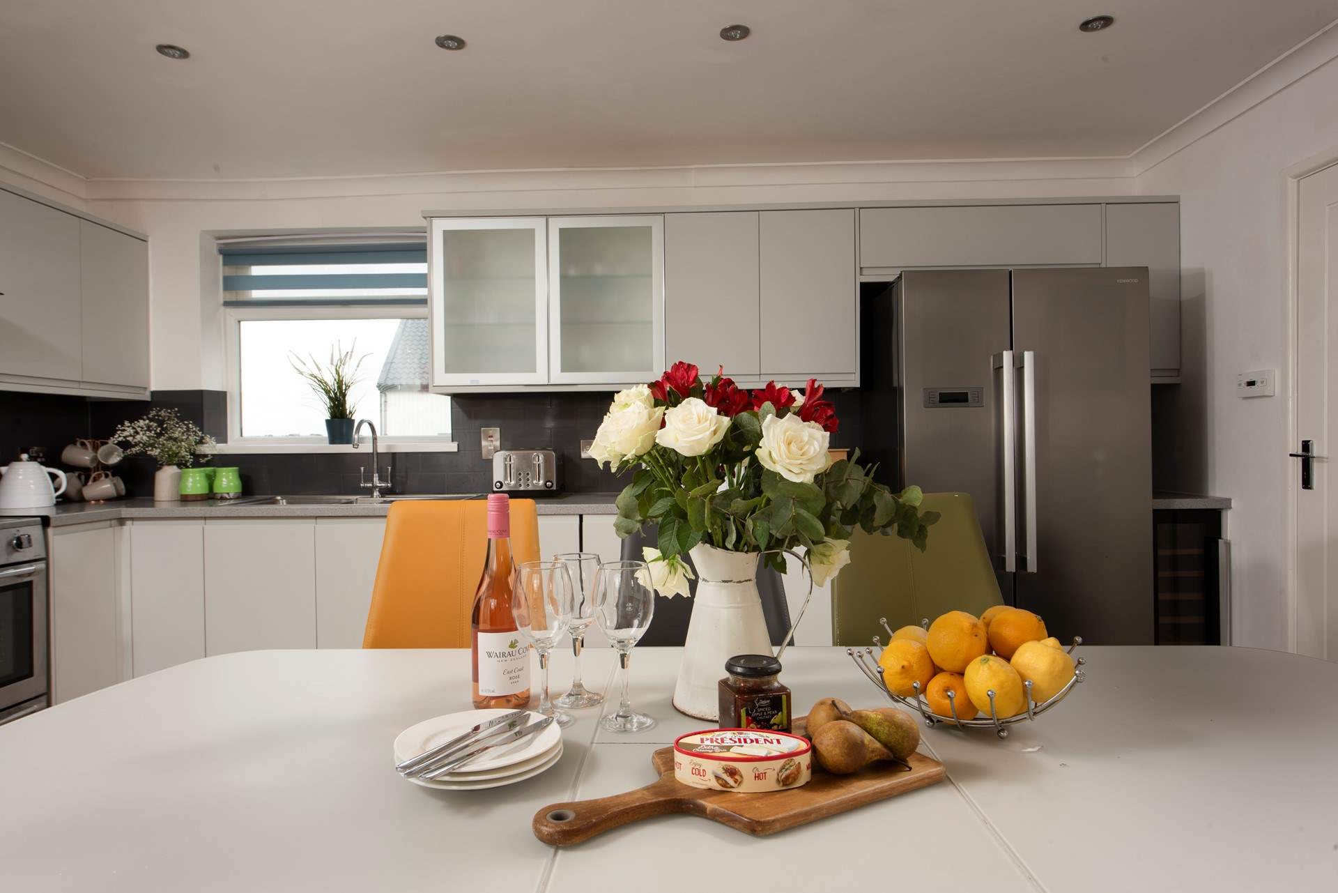 The beautifully appointed kitchen/diner.