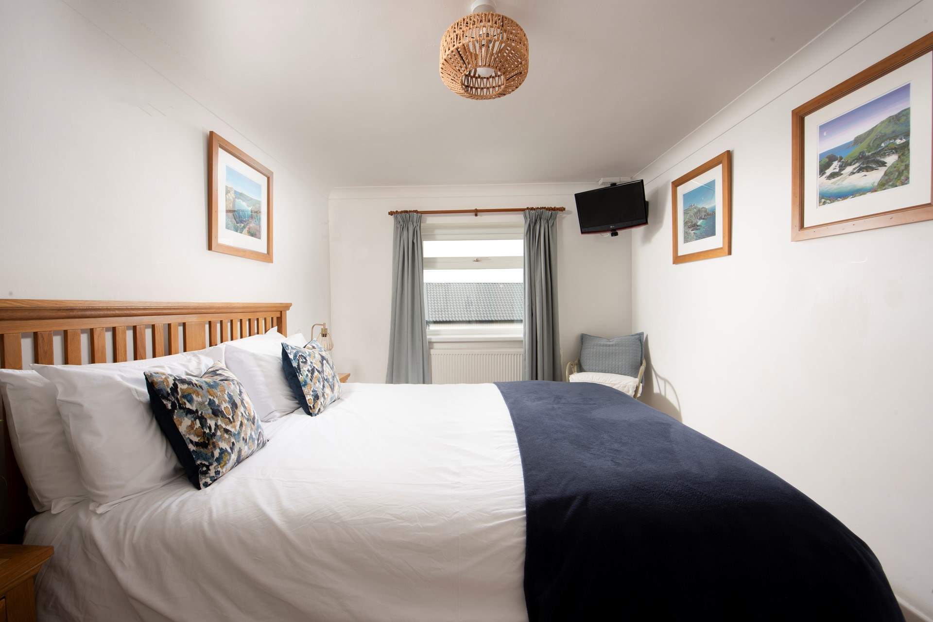 Another beautifully designed king-size room on the first floor.