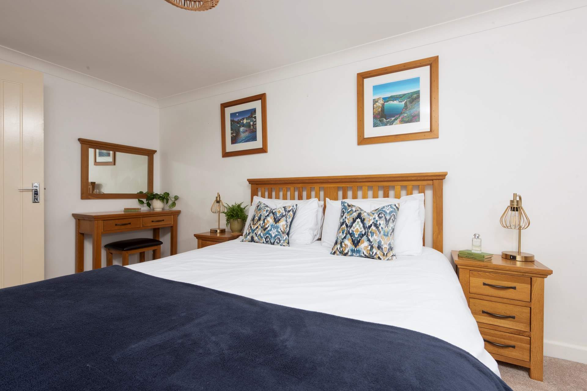 Complete with a practical dressing-table.